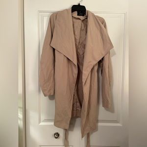 Tan Love Tree fashion trench coat